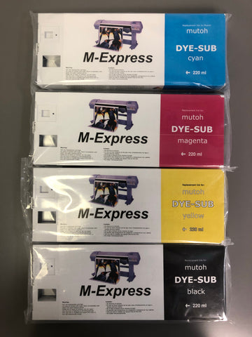 Dye Sublimation 220ml Ink Cartridge for Mutoh RJ-900 Printers